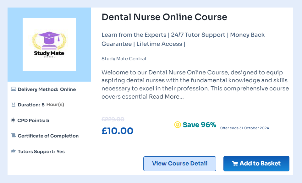 Dental Nurse Course