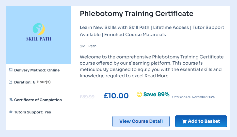 phlebotomy training