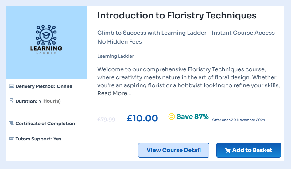Floristry courses
