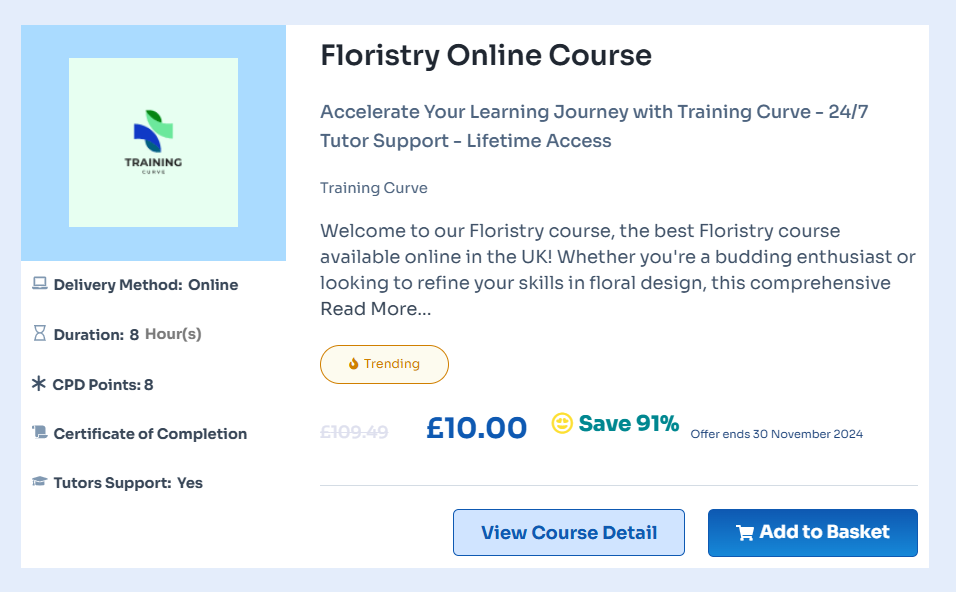 Floristry courses