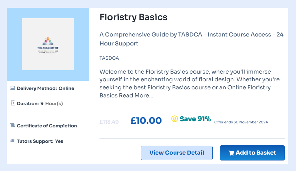 Floristry courses