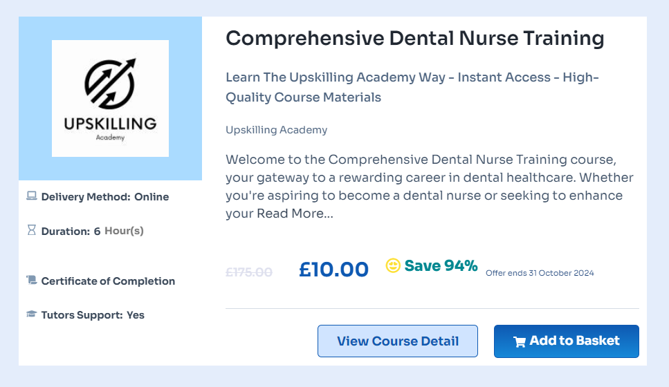 Dental Nurse Course