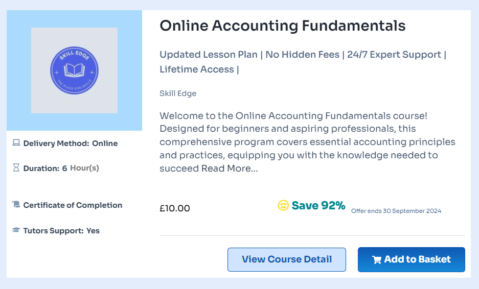 accounting courses
