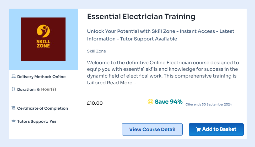 Electrician Courses